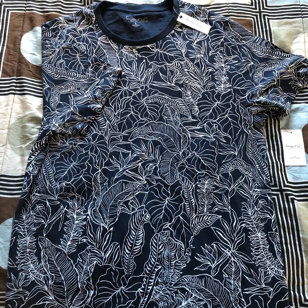 NEW Sovereign Code - Navy & White Botanic Men’s L